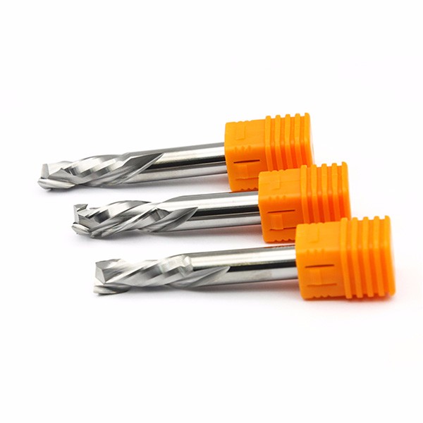 Solid carbide compression spiral bits